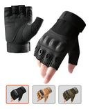 Luva tática meio dedo