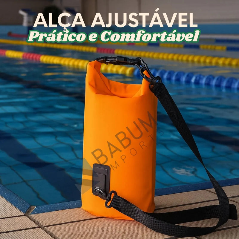 Saco estanque impermeável 2L com visor transparente