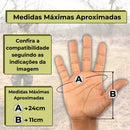 Luva tática meio dedo