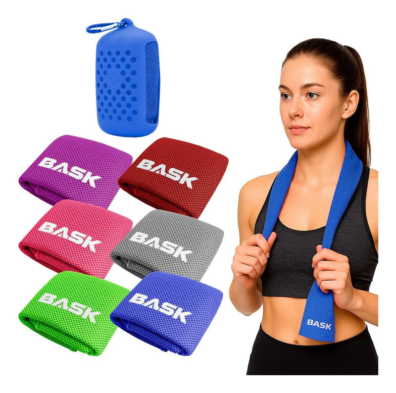 Toalha Refrescante Multifuncional Esportes 90x30cm Com Bolsa