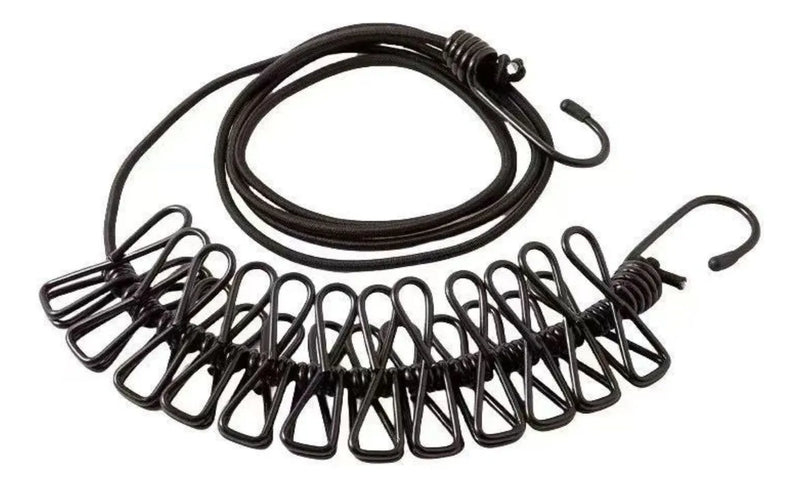 Varal De Corda Elástica Colorido Acampamento